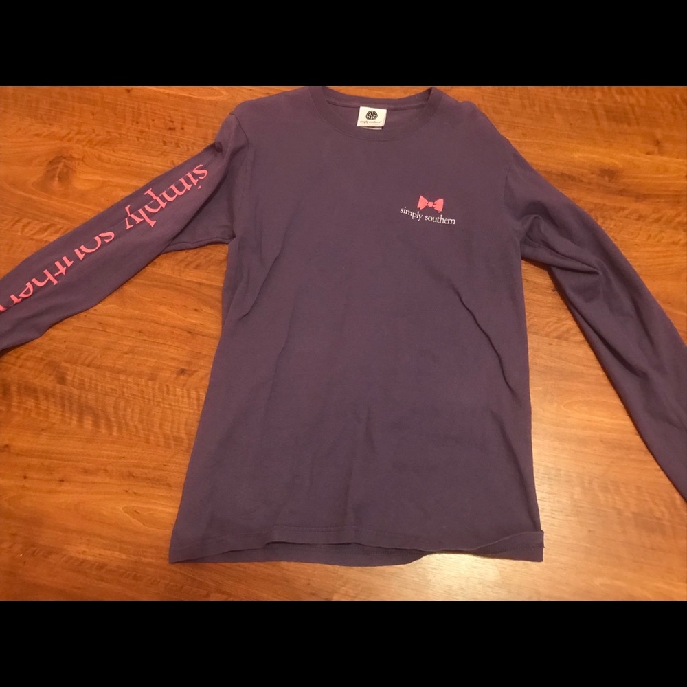 Simply southern long sleeve breast cancer tee